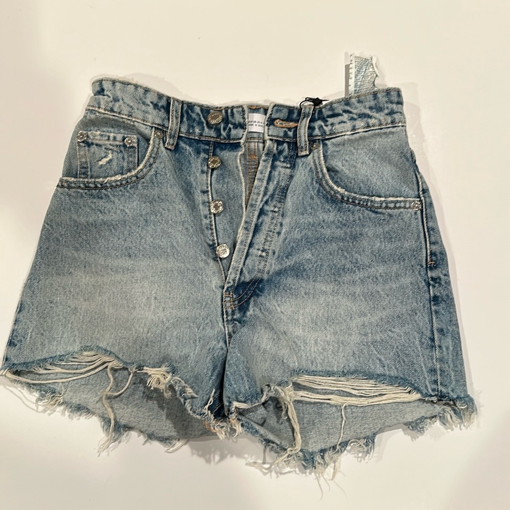 New denim shorts